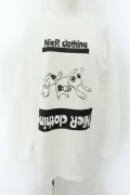 NieR Clothing / プリントカットソー XL NieRちゃん＆ONE君（ホワイト） O-24-12-18-011-PU-TO-OW-ZT243