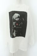 NieR Clothing / プリントカットソー XL ホワイト O-24-12-18-012-PU-TO-OW-ZT124