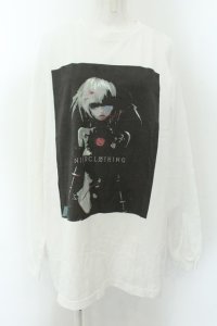 NieR Clothing / プリントカットソー XL ホワイト O-24-12-18-012-PU-TO-OW-ZT124