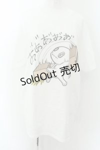 NieR Clothing / NieRちゃんptTシャツ XL ブチギレ（ホワイト） O-24-12-18-014-PU-TO-OW-ZT396