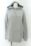 NieR Clothing / バックプリントパーカー XL 洗濯ばさみ（グレー） O-24-12-18-024-PU-TO-OW-ZT051