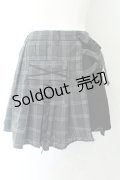 NieR Clothing / 巻きスカート風キュロットパンツ【ガチャベルト装飾付き】　 F グレー×ブラック O-24-12-18-003-PU-PA-OW-ZT166
