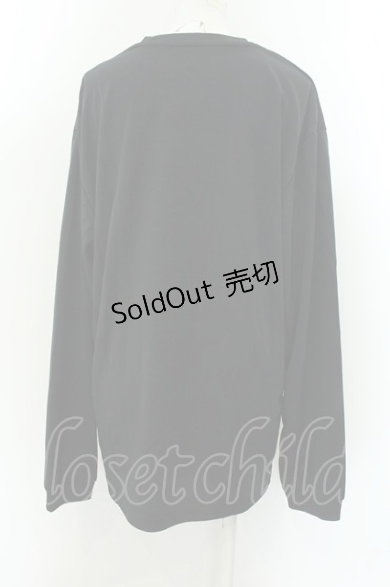 画像2: 【SALE】NieR CLOTHING / ミケptカットソー LL 寝そべりミケ（ブラック） O-24-12-18-029-PU-TO-OW-ZT051 (2)