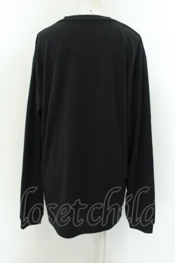 画像2: NieR Clothing / ミケptカットソー LL 寝そべりミケ（ブラック） O-24-12-18-029-PU-TO-OW-ZT051