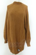 NieR Clothing / ボトルネックニットプルオーバー  キャメル O-24-12-18-039-PU-TO-OW-ZT122