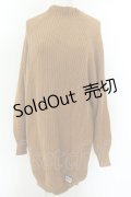 NieR Clothing / ボトルネックニットプルオーバー  キャメル O-24-12-18-039-PU-TO-OW-ZT122