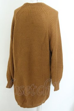 画像2: NieR Clothing / ボトルネックニットプルオーバー  キャメル O-24-12-18-039-PU-TO-OW-ZT122