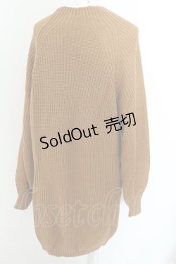 画像2: NieR Clothing / ボトルネックニットプルオーバー  キャメル O-24-12-18-039-PU-TO-OW-ZT122