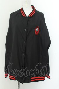NieR Clothing / 内ポケット付き 達磨NIERちゃん BLOUSON JACKET【2023年限定デザ】 F ブラック O-24-12-18-041-PU-JA-OW-ZT122