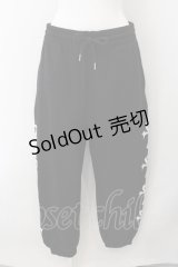 REFLEM / クロスプリントスウェットパンツ FREE ブラック O-24-12-19-082-PU-PA-IG-ZT385