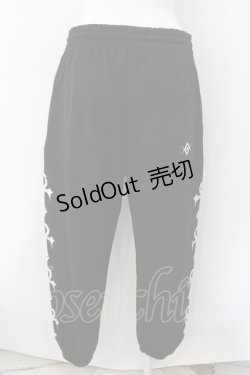 画像3: REFLEM / クロスプリントスウェットパンツ FREE ブラック O-24-12-19-082-PU-PA-IG-ZT385