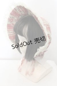 metamorphose / ブーケ柄ボンネット  スモーキーピンク O-24-12-22-030-ME-AC-IG-OS