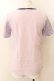 画像2: MALKOMALKA / 柄切替えTシャツ M ラベンダー O-24-12-25-033-PU-TO-OW-ZT248 (2)