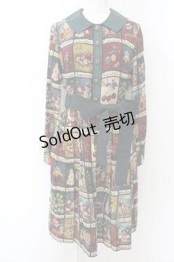 画像1: 【SALE】Jane Marple / Fairy tale cardsのワンピース M グリーン O-24-12-25-074-JM-OP-IG-ZT261