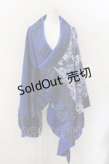 Qutie Frash / 着物カーデ  ブルー O-24-12-25-109-QU-TO-OW-OS