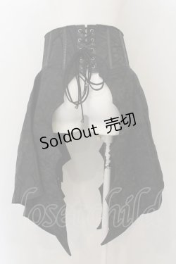 画像2: Qutie Frash / 蝙蝠ラップコルセット  ブラック O-24-12-25-129-QU-SK-YM-OS