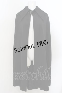 画像1: Moi-meme-Moitie / 蝙蝠マント  ブラック×ブラック裏地 O-24-12-25-138-MO-JA-OW-ZI