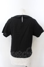 画像2: 【SALE】MALKOMALKA / アルパカボタンプルオーバー M ブラック×グレー O-24-12-25-015-PU-TO-OW-ZT123 (2)