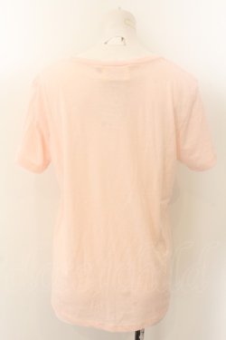 画像2: MALKOMALKA / FAKEptTシャツ M ピンク O-24-12-25-017-PU-TO-OW-ZT124