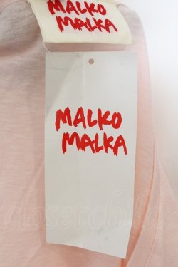 画像3: MALKOMALKA / FAKEptTシャツ M ピンク O-24-12-25-017-PU-TO-OW-ZT124