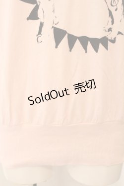 画像2: MALKOMALKA / 狼ptカットソー M ピンク O-24-12-25-018-PU-TO-OW-ZT124