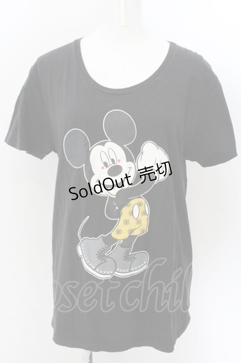 画像1: 【SALE】SuG / スピンズコラボTシャツ M ブラック O-24-12-25-023-PU-TO-OW-ZT124 (1)