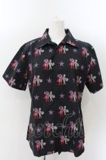 画像1: 【SALE】million dollar orchestra / スーパーマンptシャツ F ブラック O-24-12-25-024-PU-BL-OW-ZT124 (1)