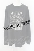 NieR Clothing / キャラクターptカットソー LL キャラクターロゴ（ブラック） O-24-12-26-060-PU-TO-OW-ZT388