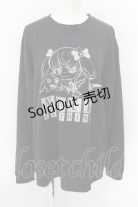 NieR Clothing / キャラクターptカットソー LL キャラクターロゴ（ブラック） O-24-12-26-060-PU-TO-OW-ZT388
