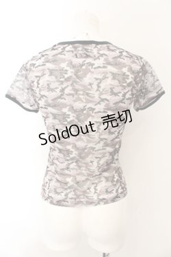 画像3: Jean Paul GAULTIER FEMME / カモフラパワーネットトップス  グレー O-24-12-26-031-GO-TO-OW-ZS