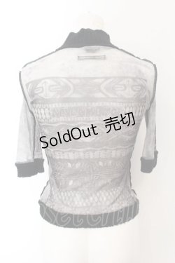 画像3: Jean Paul GAULTIER FEMME / パイル切替パワーネットトップス 40 グレー O-24-12-26-033-GO-TO-OW-OS