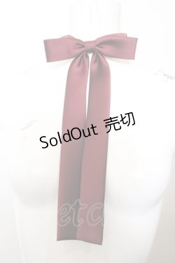 画像1: Deorart / ワンタッチリボンネクタイ  ワイン O-24-12-27-063-PU-ZA-OW-ZT445-F006
