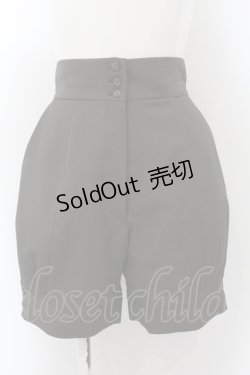 画像1: ATELIER BOZ / ストライプショートパンツ  グレー×ブラック O-24-12-29-002-EL-PA-IG-OS