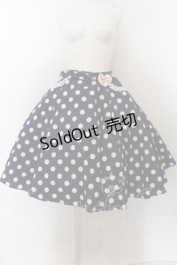 画像1: Angelic Pretty / Milkshakeドットサーキュラースカート  コン O-24-12-29-012-AP-SK-YM-OS