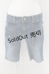 HYSTERIC GLAMOUR / ポケットハーフデニムパンツ S インディゴ O-24-12-30-001-PU-PA-IG-ZT244