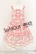 Angelic Pretty / トリプルタルトティアードジャンパースカート  アカ O-24-12-30-098-AP-OP-OW-OS