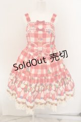 Angelic Pretty / トリプルタルトティアードジャンパースカート  アカ O-24-12-30-098-AP-OP-OW-OS