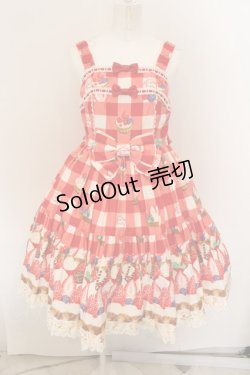 画像1: Angelic Pretty / トリプルタルトティアードジャンパースカート  アカ O-24-12-30-098-AP-OP-OW-OS