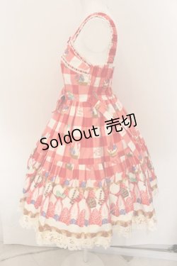 画像4: Angelic Pretty / トリプルタルトティアードジャンパースカート  アカ O-24-12-30-098-AP-OP-OW-OS