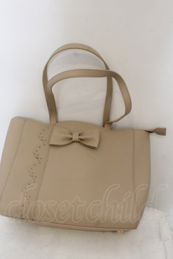 画像1: ｍ petit by misako / AMリボントート  ベージュ O-24-12-30-118-LO-BG-YM-ZT387