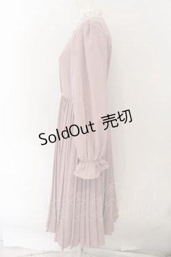 画像2: m petit by misako / レース襟プリーツワンピース S ピンク O-24-12-31-042-LO-OP-IG-OS