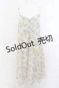 axes femme / 花柄ワンピース M グリーン O-24-12-31-1004-AX-OP-OW-OS