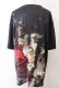 画像2: NieR Clothing / 転写Tシャツ F ロゴ（ブラック×カーキ系） O-24-12-31-1040-PU-TS-OW-ZT124 (2)