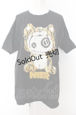 画像1: NieR Clothing / NieRちゃんptTシャツ XL 虎NieRちゃん(ブラック) O-24-12-31-1044-PU-TO-OW-ZT243