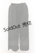 【SALE】NieR CLOTHING / 刺繍入りパンツ  ブラック O-24-12-31-1056-PU-PA-OW-ZT302