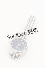 NieR Clothing / オリジナル腕時計  シルバー×ラメネイビー O-24-12-31-1145-PU-ZA-OW-ZT394-F002