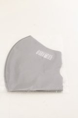NieR Clothing / 手洗い可能エコマスク  バーコード（グレー） O-24-12-31-1148-PU-ZA-OW-ZT394