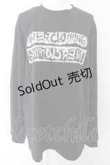 NieR Clothing / プリントカットソー LL ロゴ（ブラック） O-24-12-31-1036-PU-TO-OW-ZT243