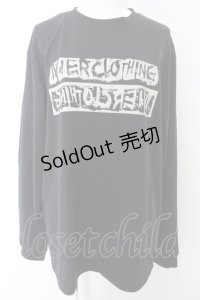 NieR Clothing / プリントカットソー LL ロゴ（ブラック） O-24-12-31-1036-PU-TO-OW-ZT243