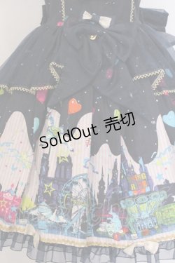画像2: metamorphose / night carnivalリボンジャンパースカート  紺系 O-25-01-06-006-ME-OP-OW-OS
